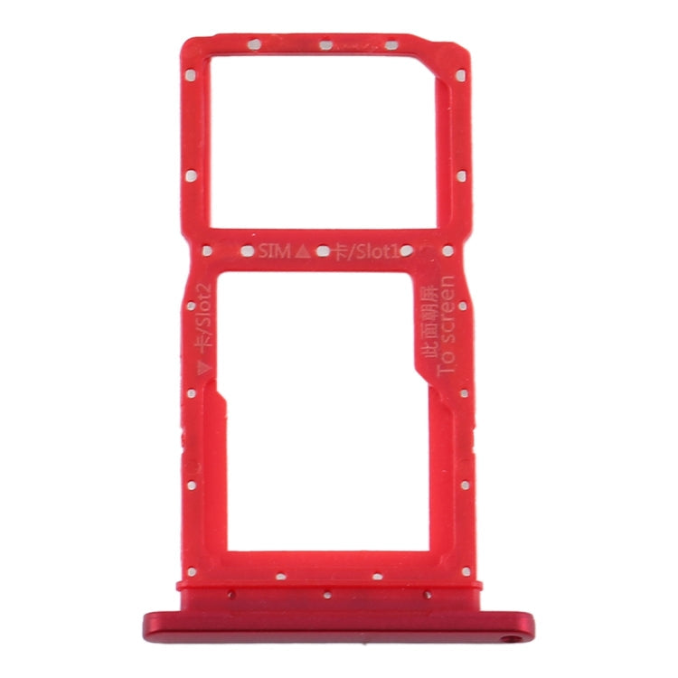 SIM Card Tray and Micro SD Card Tray Replacement for Huawei Y9s 2020 (Red)