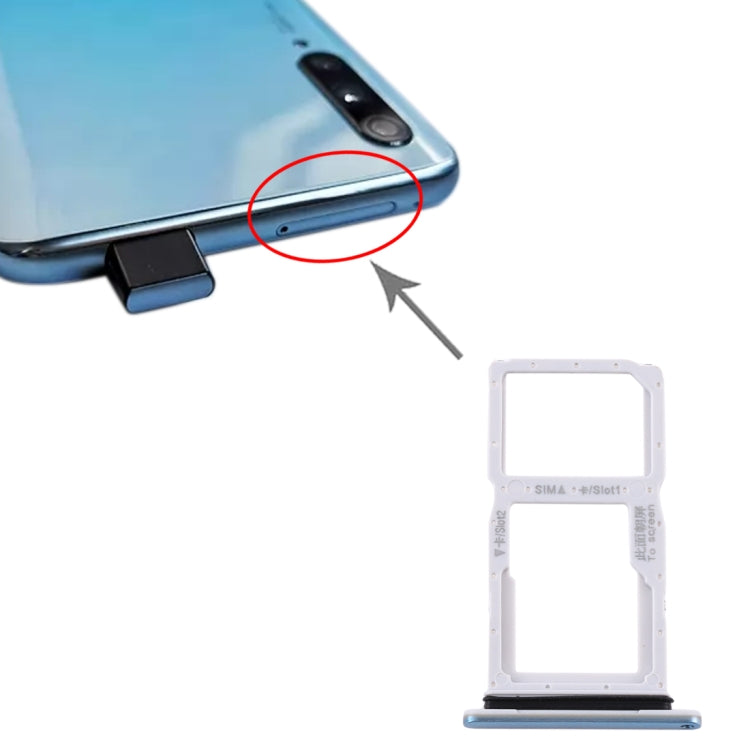 Huawei Y9s 2020 Baby Blue SIM Card Tray + Micro SD Card Tray