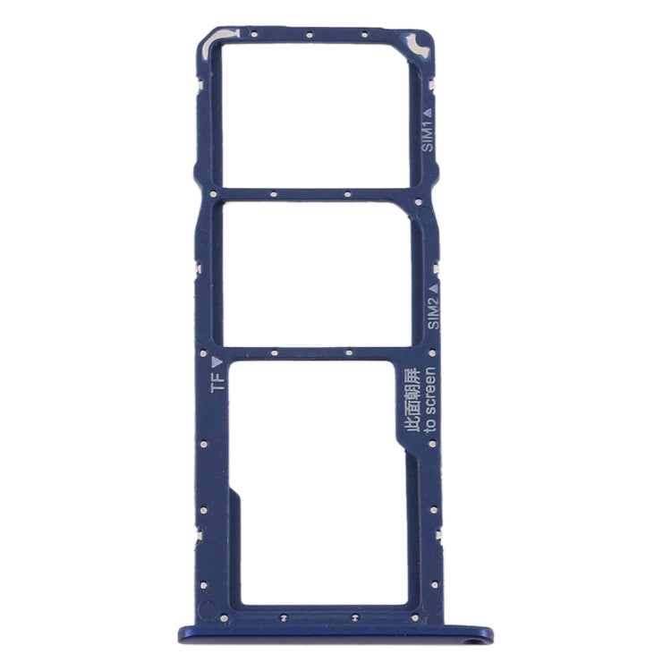 SIM Card Tray, Micro SD Card Tray Combo for Huawei Honor 8A Pro (Blue)