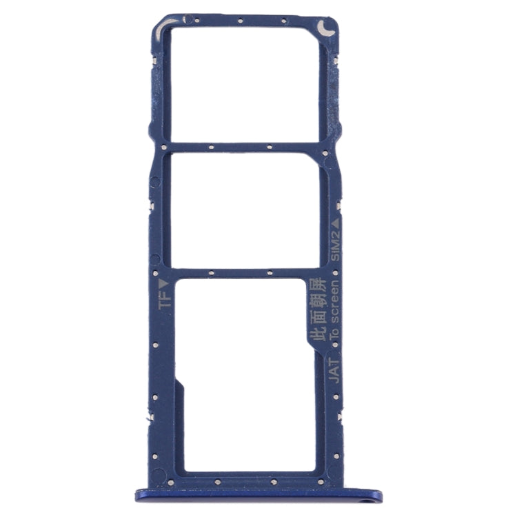 Triple SIM Card Tray + Micro SD Card Tray for Huawei Y6s (2019) (Blue)