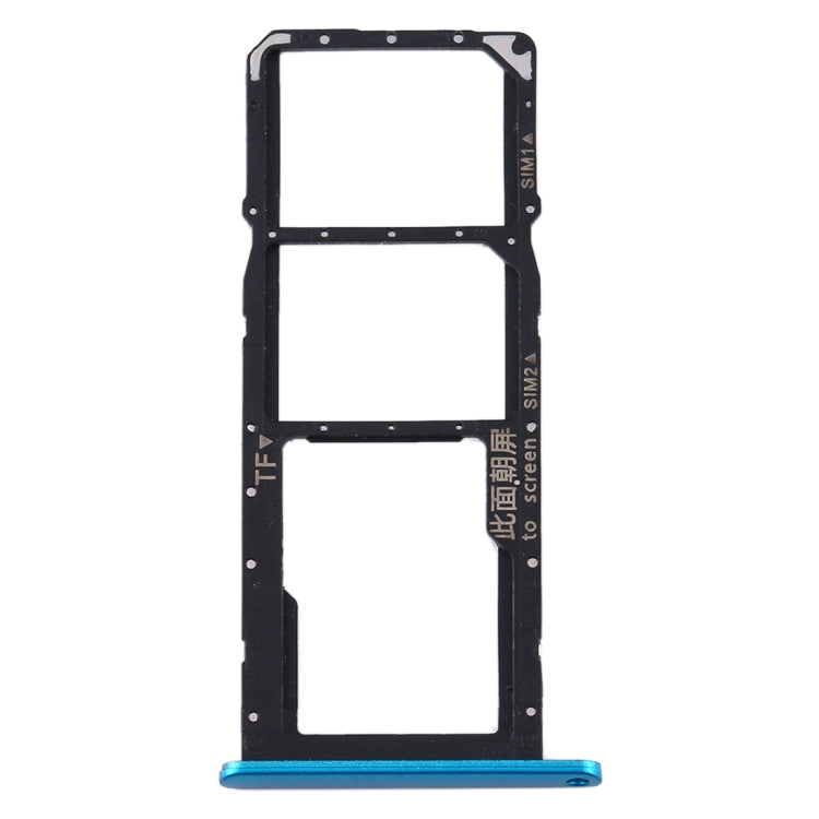 SIM card tray and Micro SD card tray set for Huawei Y6s (2020) in Blue