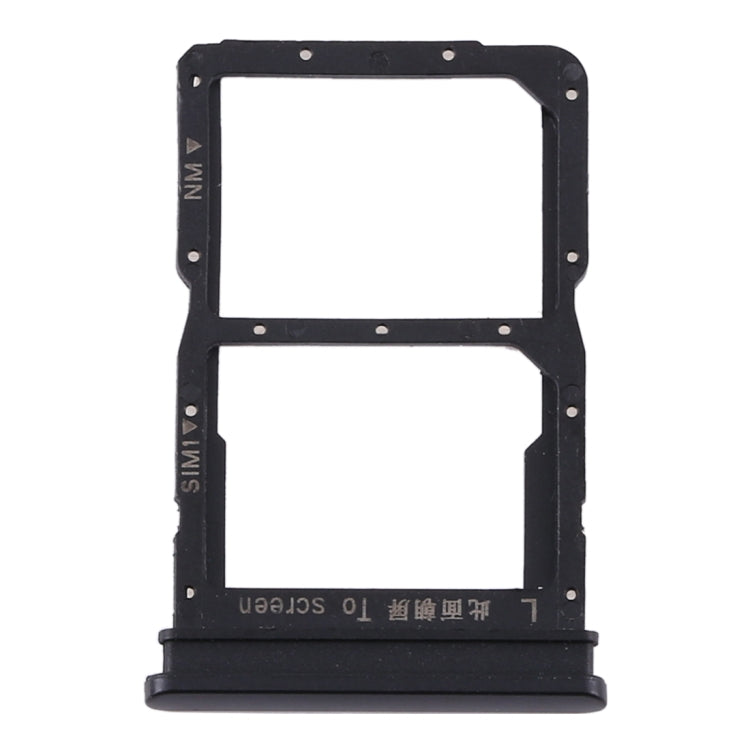 SIM Card Tray + NM Card Tray for Huawei P Smart 2020 (Black)