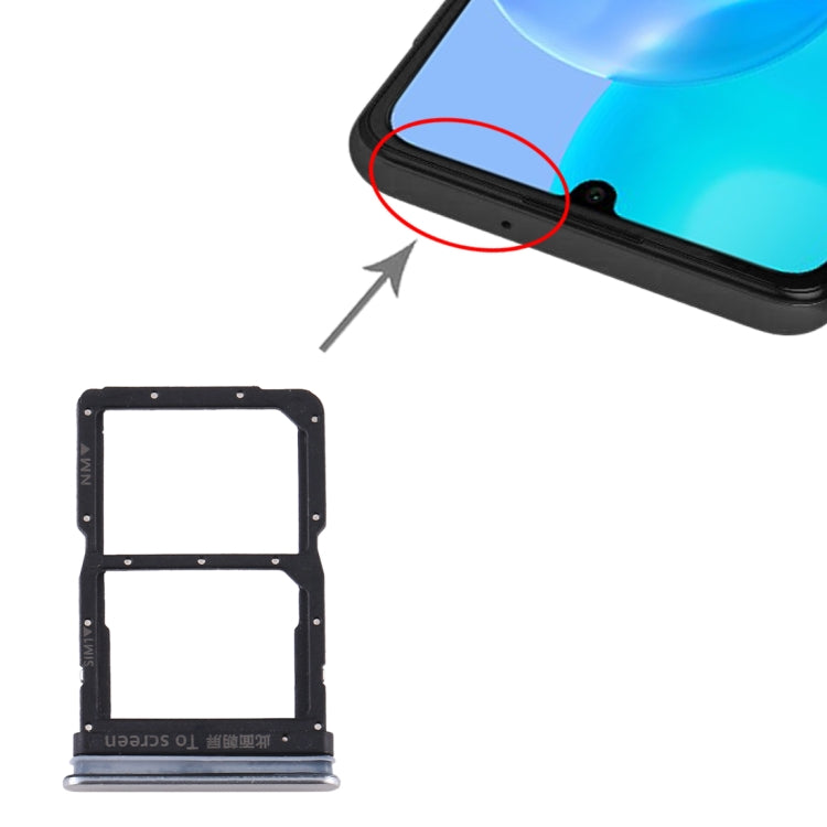 Silver SIM Card Tray for Huawei Honor 30 Youth, Durable and Sleek