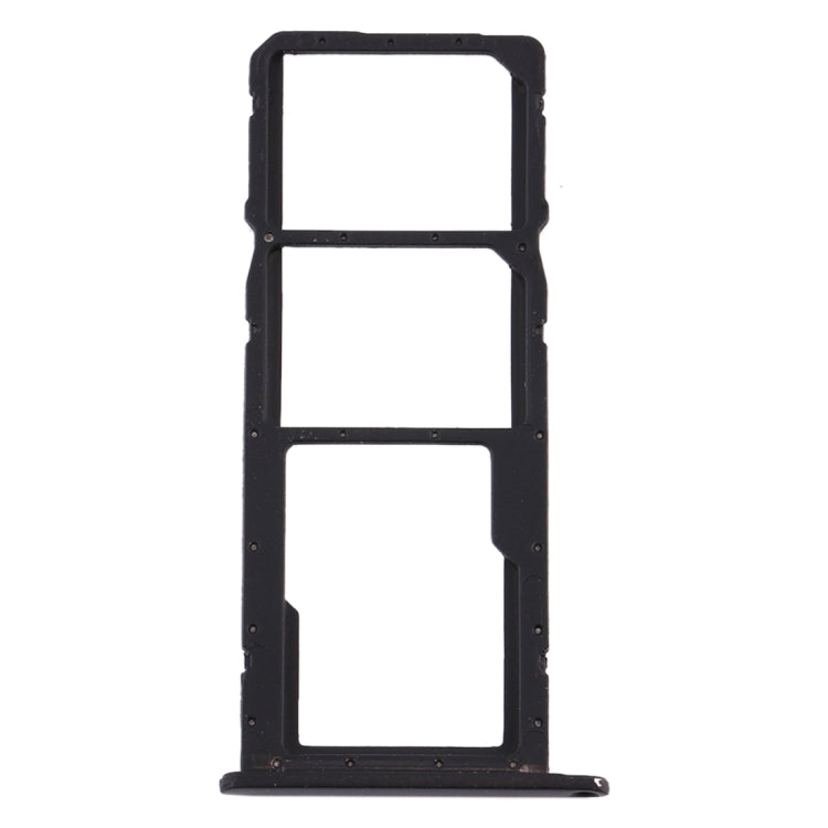 SIM Card Tray, SIM Card Holder, and Micro SD Card Tray Set for Huawei Y6 (2019) (Black)