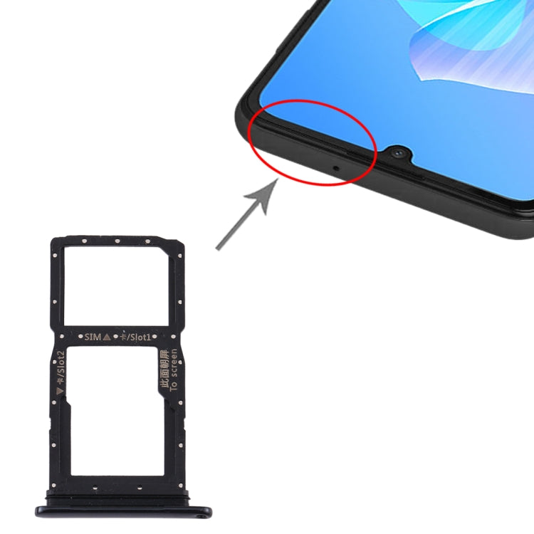 SIM Card Tray and Micro SD Card Tray Replacement for Huawei Enjoy Z 5G (Black)