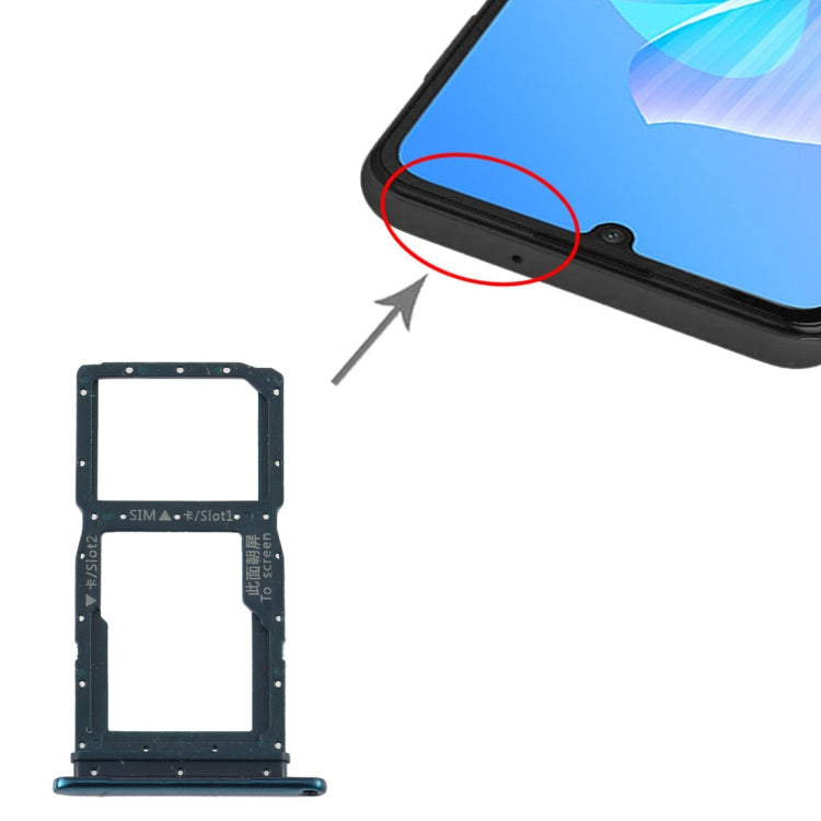 SIM Card Tray and Micro SD Card Tray Replacement for Huawei Enjoy Z 5G (Green)