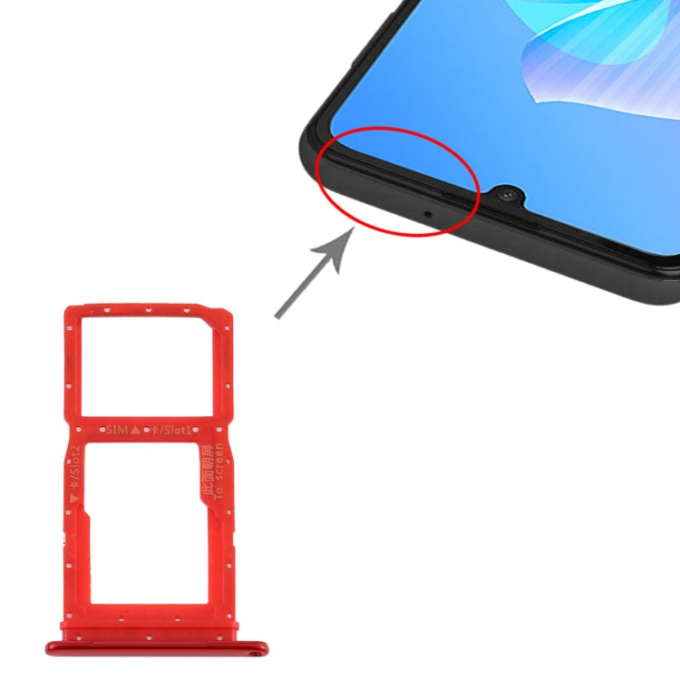 Red SIM Card Tray + Micro SD Card Tray for Huawei Enjoy Z 5G