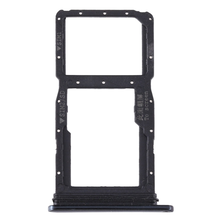 SIM Card Tray and Micro SD Card Tray Replacement for Huawei P20 Lite (2019) - Black
