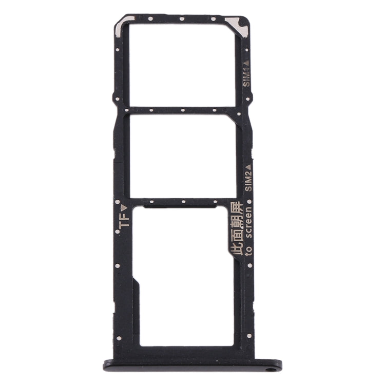SIM Card Tray, Micro SD Card Tray Replacement for Huawei Y6p (Black)