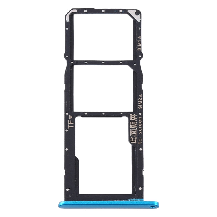 Replacement SIM Card Tray, SIM Card Adapter, and Micro SD Card Holder for Huawei Y6p (Blue)