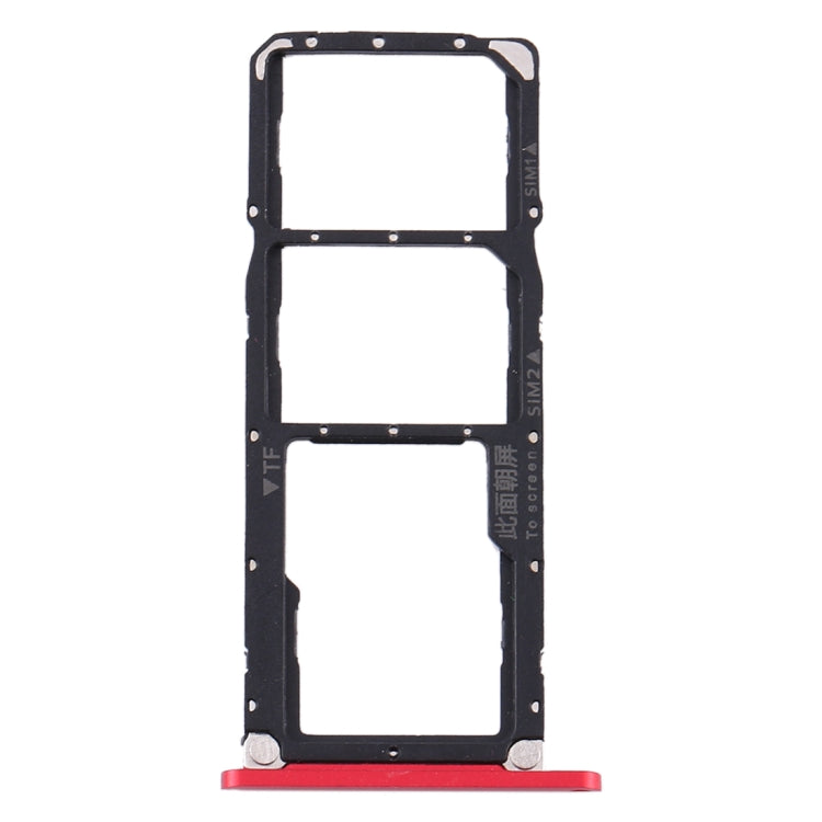 SIM Card Tray, SIM Card Tray, and Micro SD Card Tray Replacement for Huawei Enjoy Max (Red)