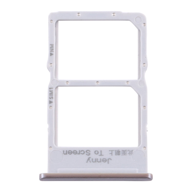 SIM Card Tray + NM Card Tray for Huawei P40 Lite (Silver)