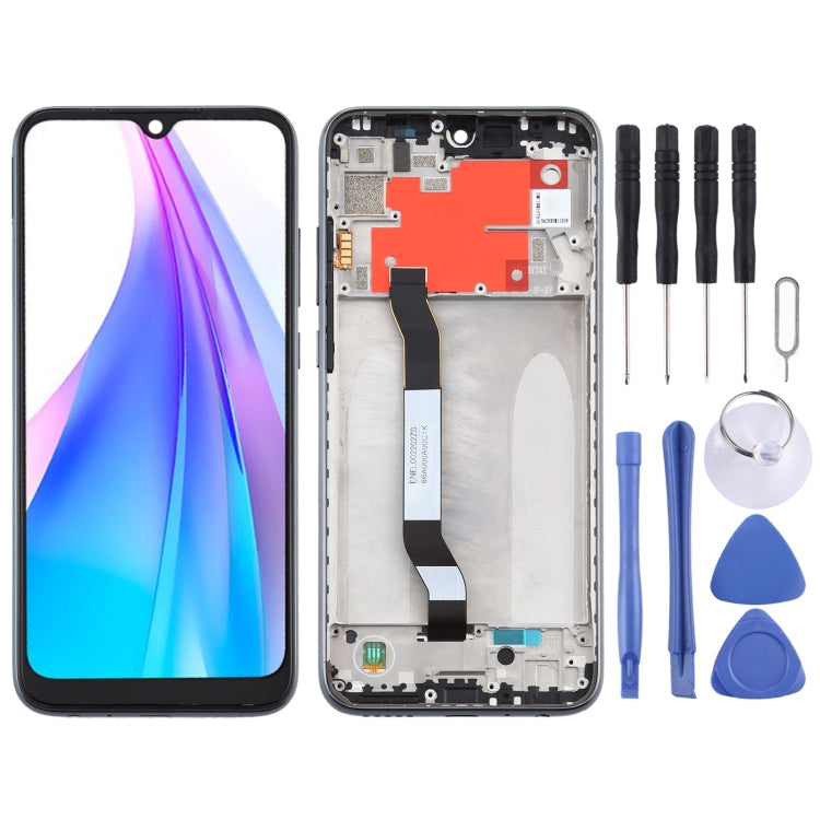 Black LCD Screen and Touch Digitizer Assembly With Frame for Xiaomi Redmi Note 8T