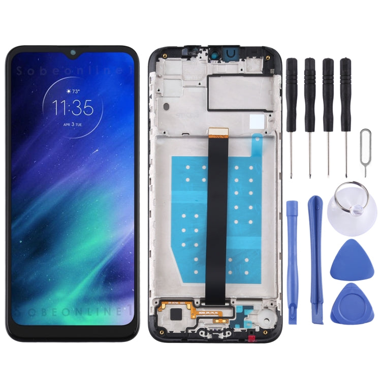 Motorola One Fusion LCD Screen and Digitizer Assembly with Frame