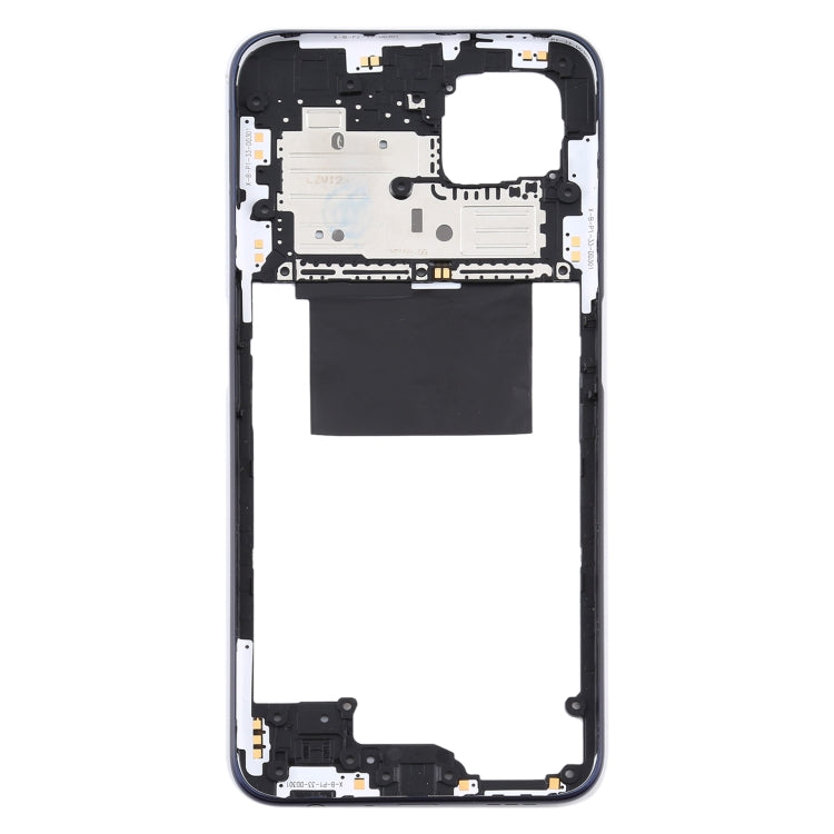 Middle Frame Bezel Plate Replacement for OPPO A92s/Reno4 Z 5G PDKM00 (Black)