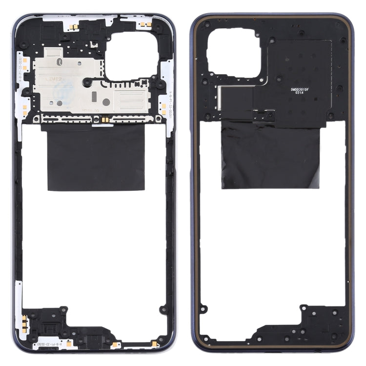 Middle Frame Bezel Plate Replacement for OPPO A92s/Reno4 Z 5G PDKM00 (Black)