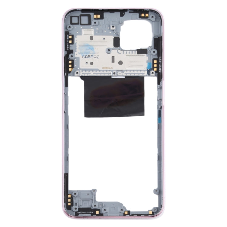 Middle Frame Bezel Plate Replacement for OPPO A92s/Reno4 Z 5G PDKM00 (Pink)