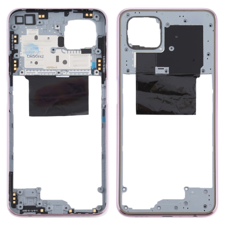 Middle Frame Bezel Plate Replacement for OPPO A92s/Reno4 Z 5G PDKM00 (Pink)