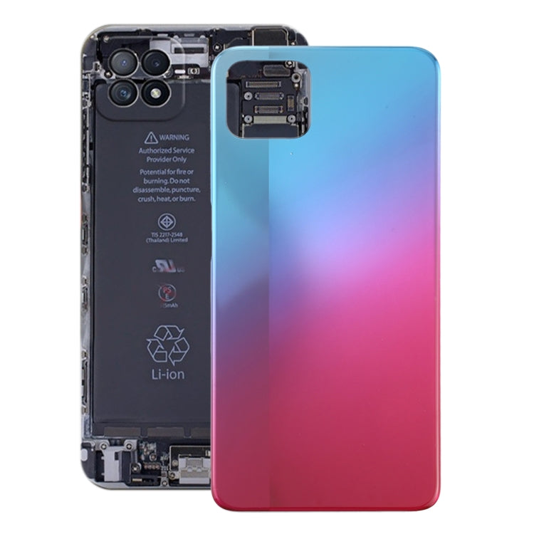 Blue Battery Back Cover Replacement for OPPO A72 5G PDYM20