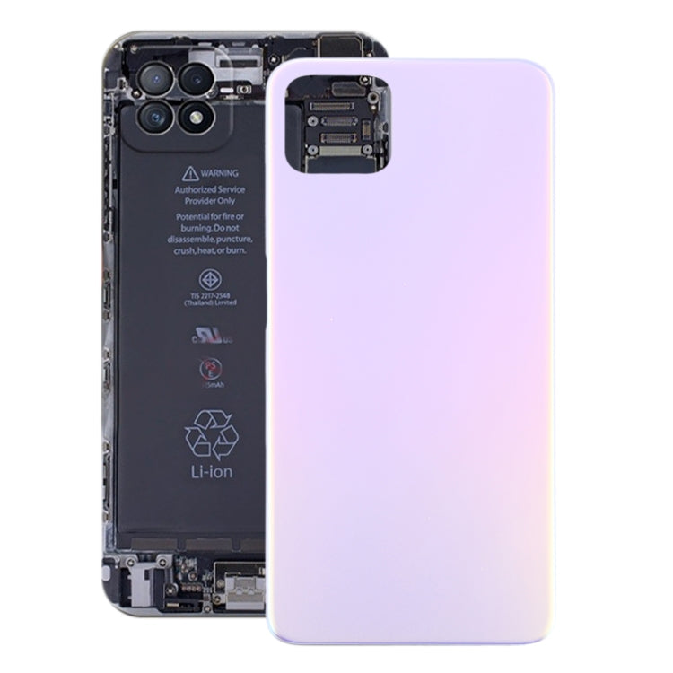 OPPO A72 5G PDYM20 Battery Back Cover - Sleek Purple Cover for Enhanced Protection