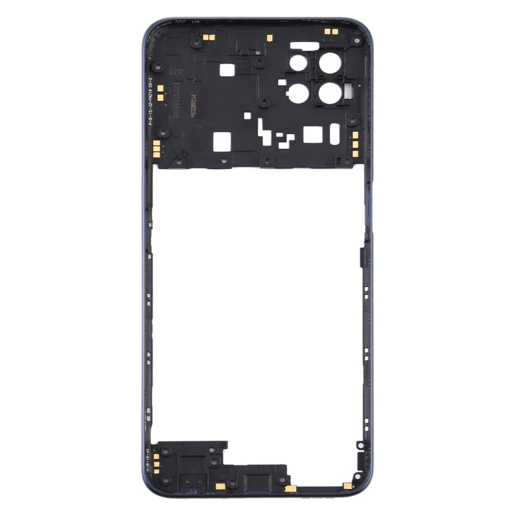 Middle Frame Bezel Plate Replacement for OPPO A72 5G PDYM20 (Black)