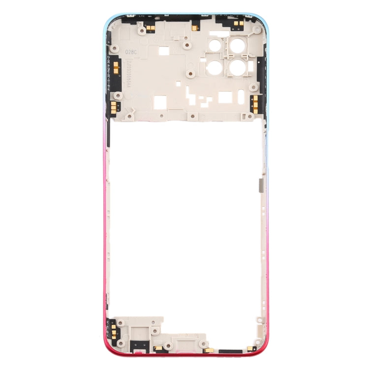 Middle Frame Bezel Plate Replacement for OPPO A72 5G PDYM20(Blue)