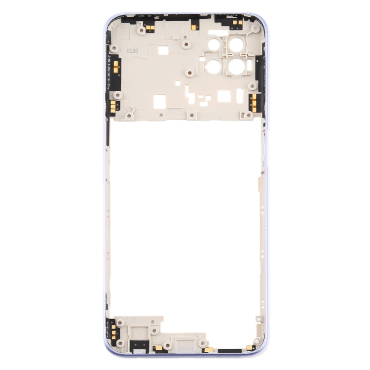 Middle Frame Bezel Plate Replacement for OPPO A72 5G PDYM20 (Purple)
