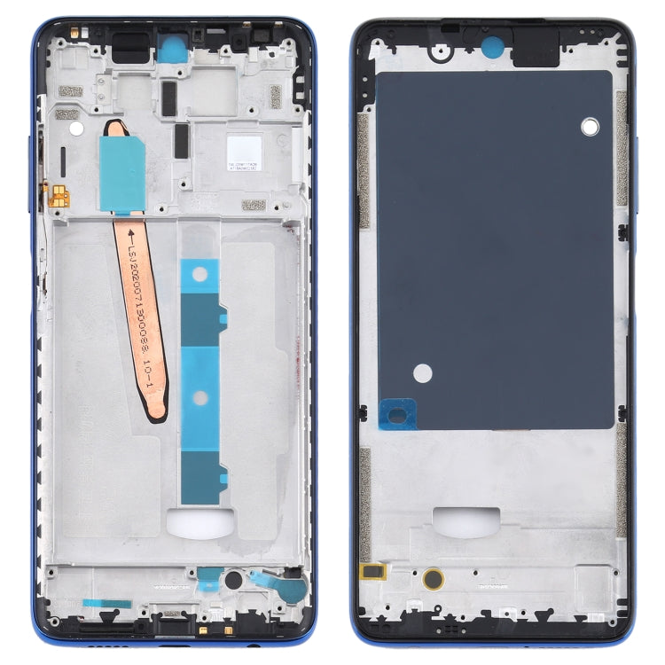 LCD Frame Bezel Plate for Xiaomi Poco X3 / Poco X3 NFC M2007J20CG / M2007J20CT (Blue) - Front Housing