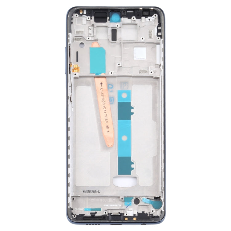 Front Housing LCD Frame Bezel Plate for Xiaomi Poco X3 / Poco X3 NFC M2007J20CG / M2007J20CT - Black