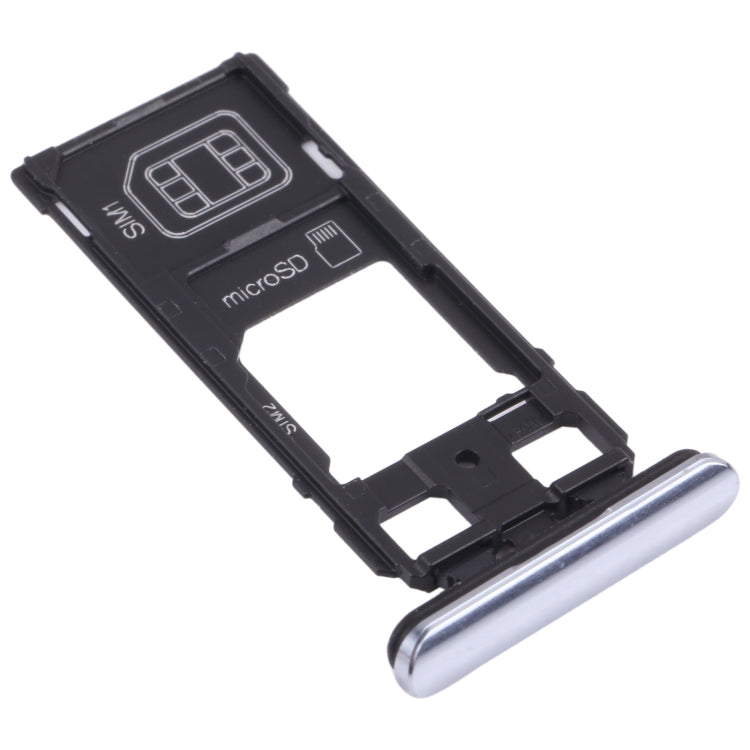 SIM Card Tray with Micro SD Card Tray for Sony Xperia 1/Xperia XZ4 (Grey)