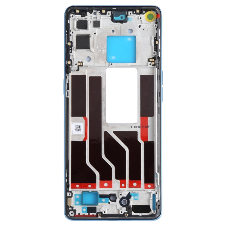 Front Housing LCD Frame Bezel Plate for OPPO Reno5 Pro 5G (Blue)