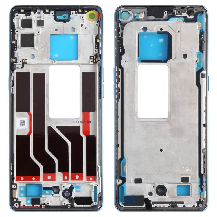 Front Housing LCD Frame Bezel Plate for OPPO Reno5 Pro 5G (Blue)