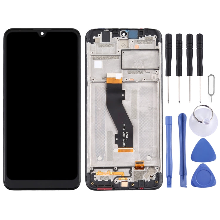 Black LCD Screen and Digitizer Full Assembly With Frame for Nokia 3.2