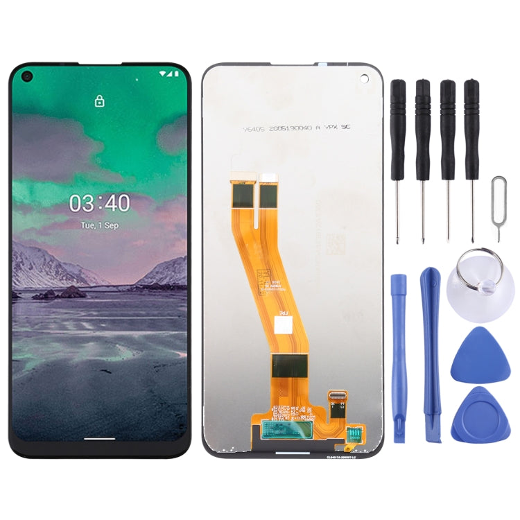 LCD Screen and Touch Digitizer Assembly for Nokia 3.4 in Black Color