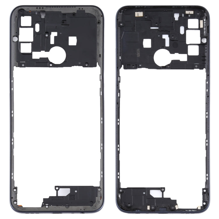 Middle Frame Bezel Plate Replacement for OPPO A53(2020)/A53 4G/A53s/A32 4G/A33 2020 CPH2127 (Black)