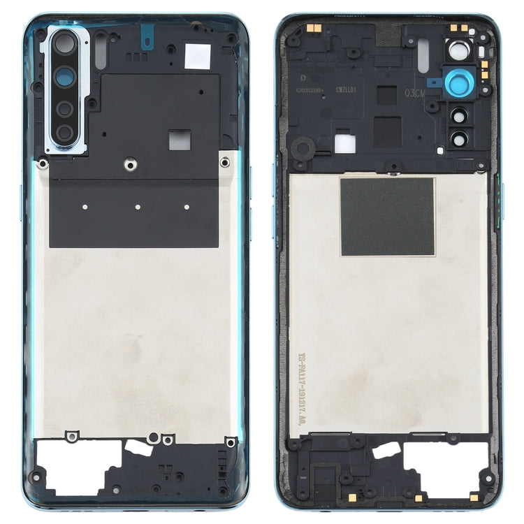 Blue Back Housing Frame Replacement for OPPO A91/F15 (PCPM00 CPH2001 CPH2021)