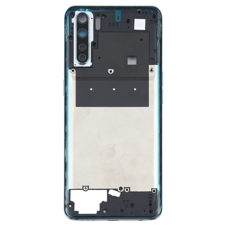 Blue Back Housing Frame Replacement for OPPO A91/F15 (PCPM00 CPH2001 CPH2021)