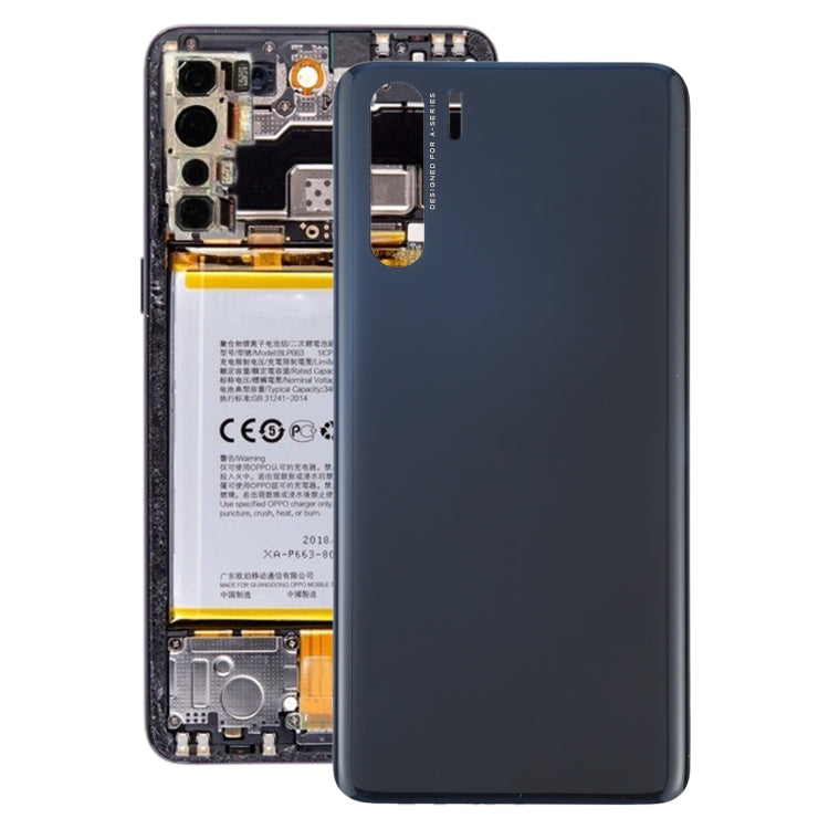 Black Battery Back Cover Replacement for OPPO A91/F15 PCPM00 CPH2001 CPH2021