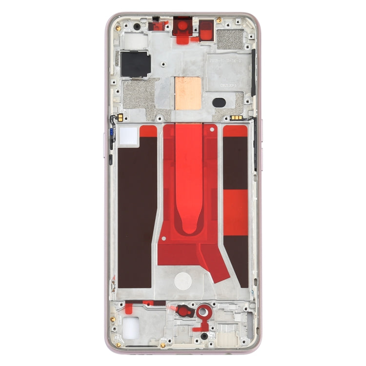 Gold Front Housing LCD Frame Bezel Plate for OPPO Reno3 5G/Reno3 4G PCHM30 CPH2043