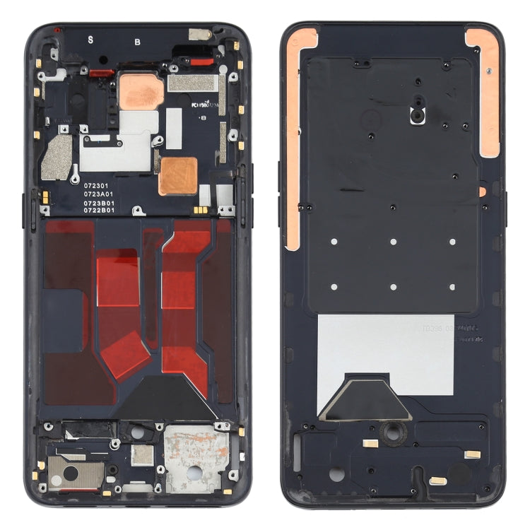 Front Housing LCD Frame Bezel Plate for OPPO Reno 10x Zoom (Black) - Revitalize Your Device