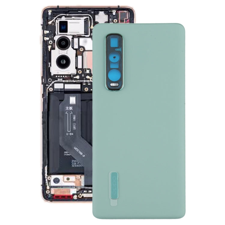 Green Original Leather Battery Back Cover for OPPO Find X2 Pro CPH2025 PDEM30
