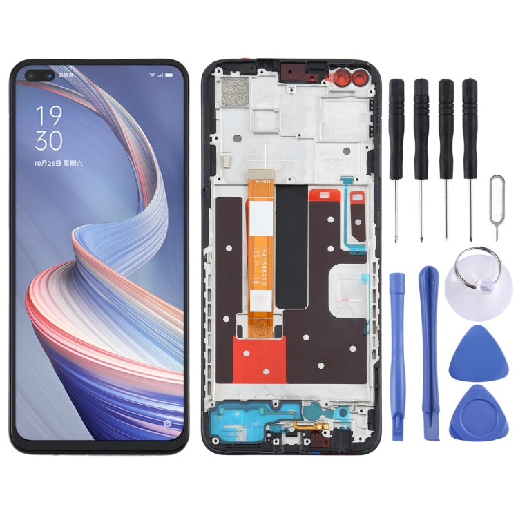 OPPO A92s/Reno4 Z LCD Display and Touch Screen Assembly with Frame