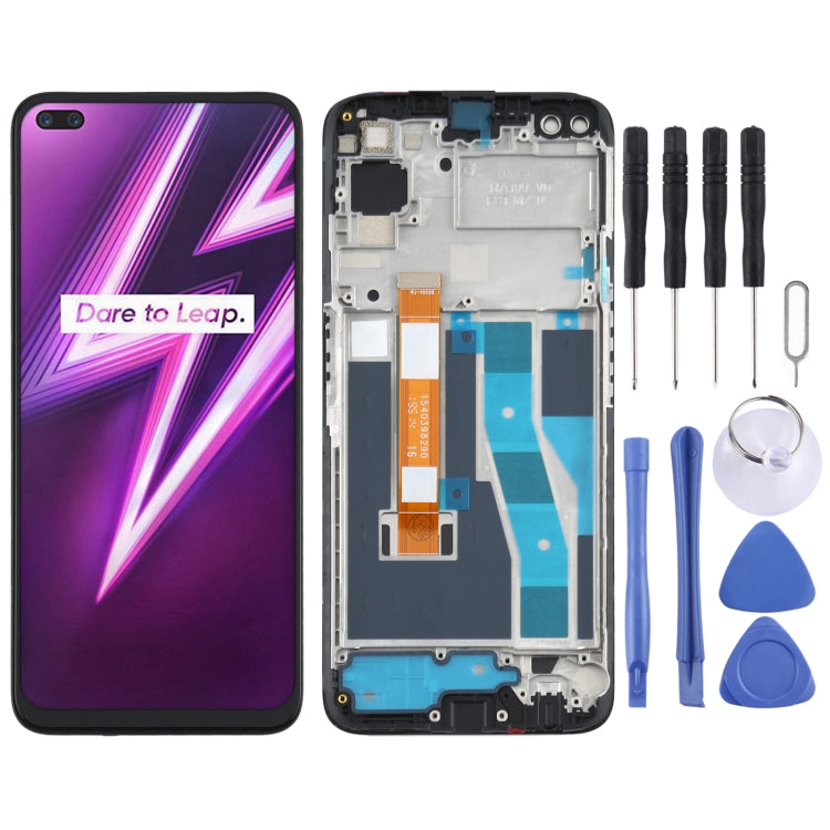 OPPO Realme 6 Pro LCD Screen and Digitizer Assembly With Frame
