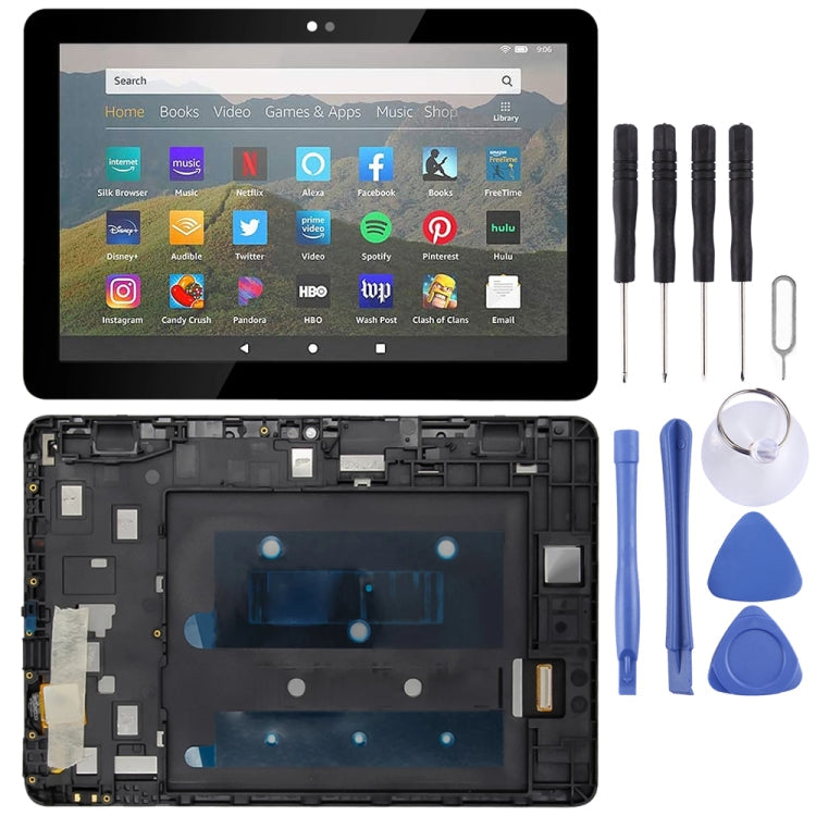 LCD Screen and Digitizer Assembly With Frame for Amazon Fire HD 8 2020 10th Generation