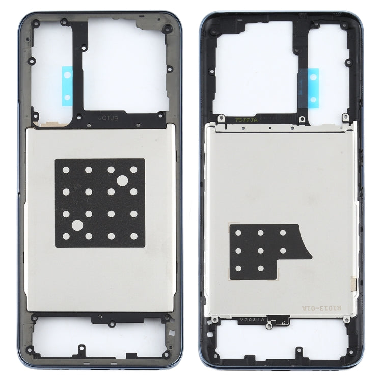 Middle Frame Bezel Plate Replacement for Vivo Y73s V2031A (Black)