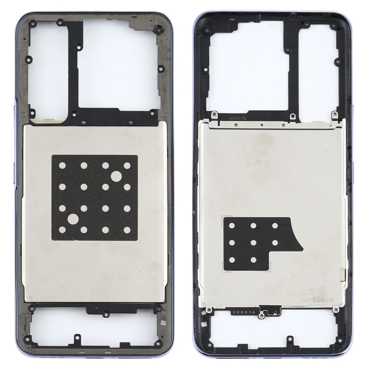 Middle Frame Bezel Plate in Purple for Vivo Y73s V2031A
