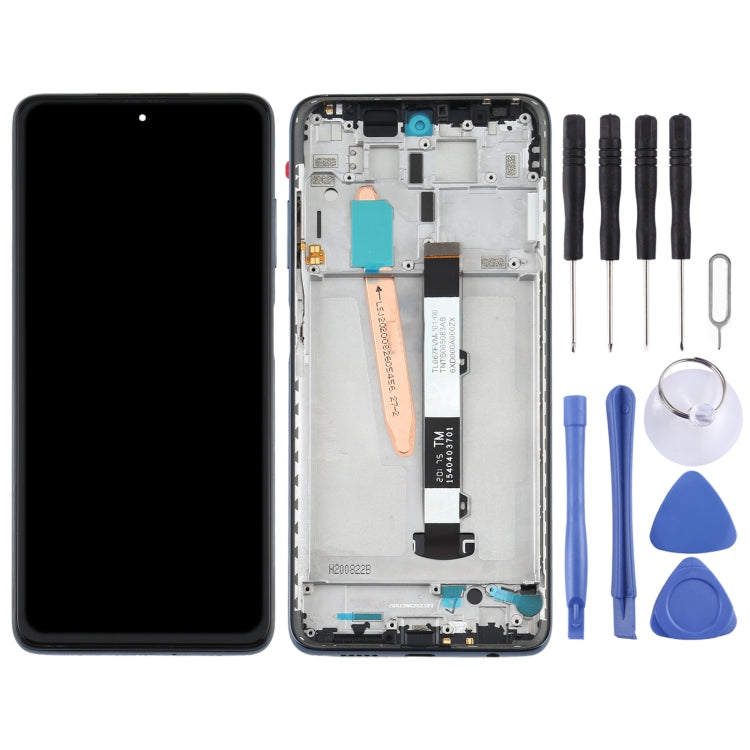 LCD Screen and Digitizer Full Assembly With Frame for Xiaomi Poco X3 NFC / Poco X3 (Black)