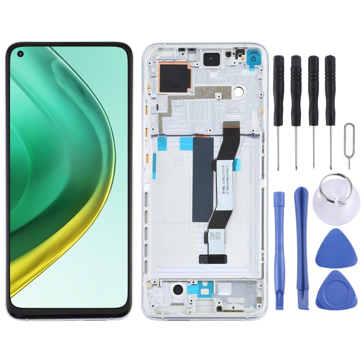 Full Assembly LCD Screen and Digitizer with Frame for Xiaomi Mi 10T Pro 5G / Mi 10T 5G / Redmi K30S Silver