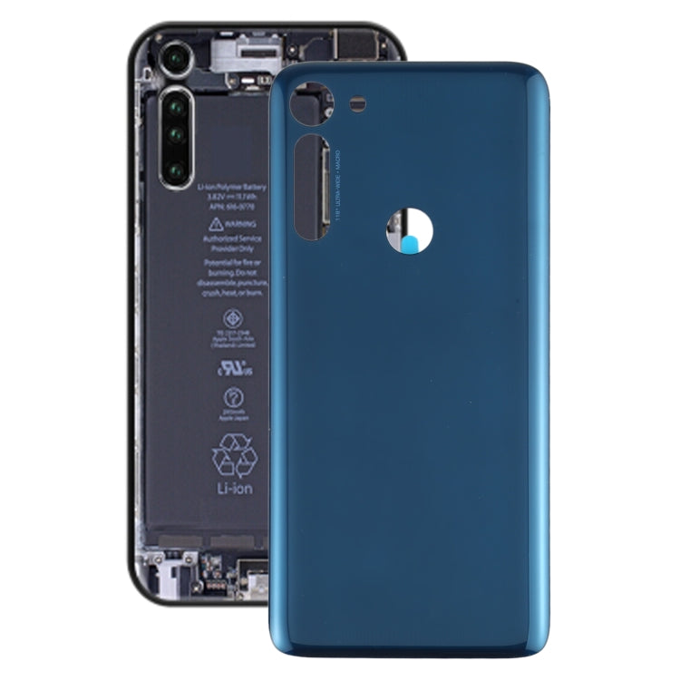 Blue Battery Back Cover for Motorola Moto G8 Power with Expert Installation Recommended