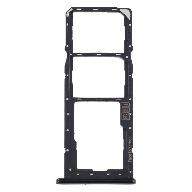 Motorola One (P30 Play) XT1941 SIM Card and Micro SD Card Tray Set - Black